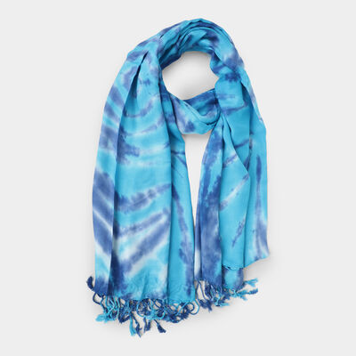 Blue Tie & Dye Scarf