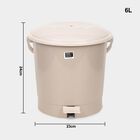 6 L Plastic Dustbin, , small image number null