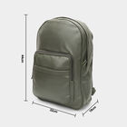 Women's Olive Polyurethane Backpack, , small image number null