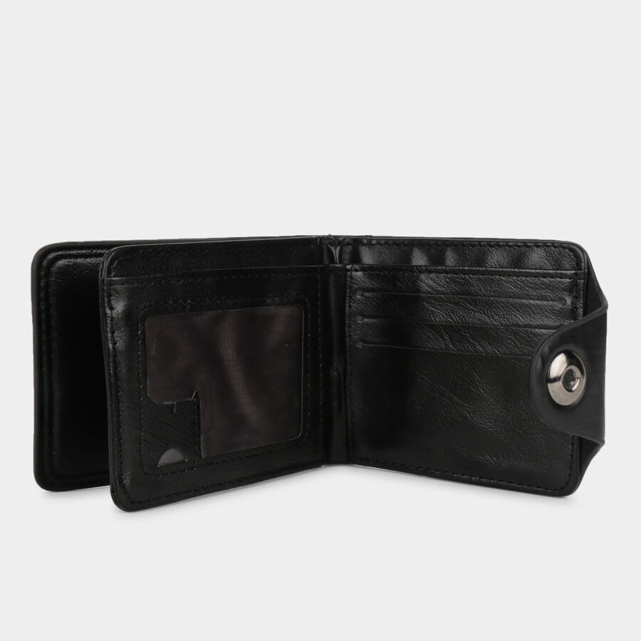Men PU Black Wallet, , large image number null