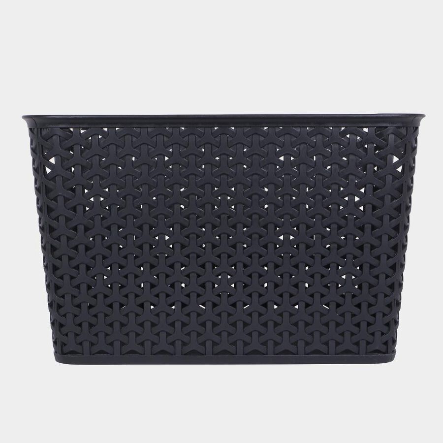 Black Large Plastic Basket, , large image number null