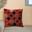 Brown Polyester Cushion Cover, , small image number null