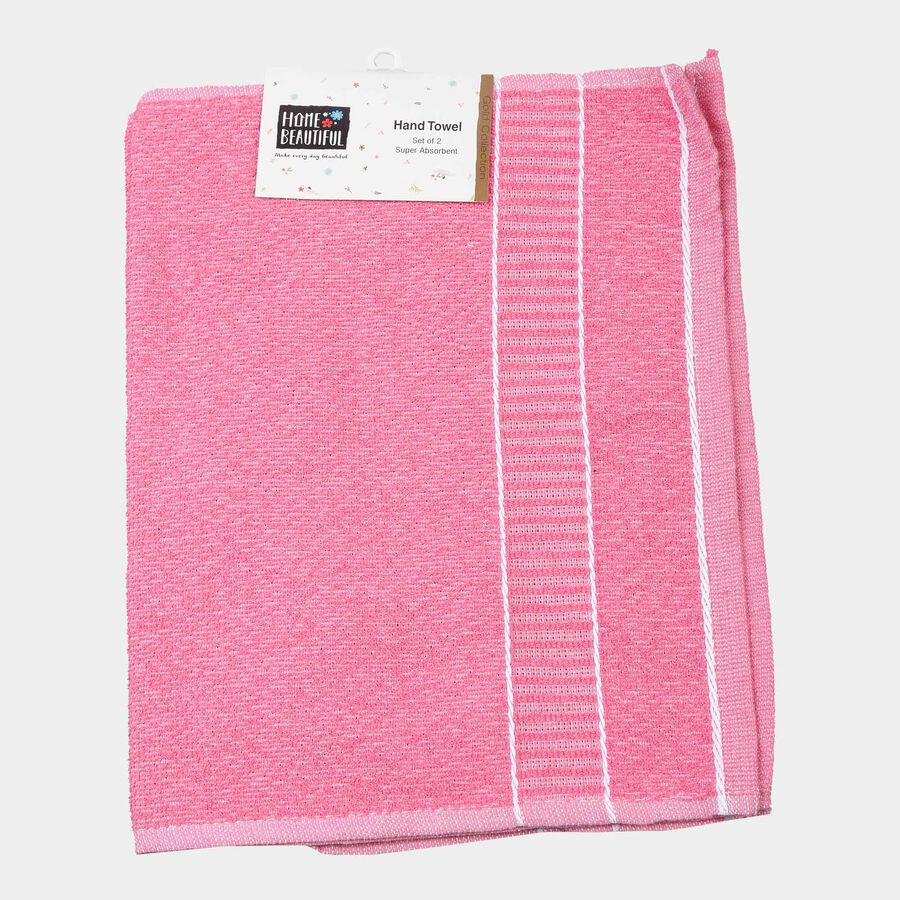 Cotton Hand Towel, Set of 2, 200 GSM, 35 X 55 cm, , large image number null