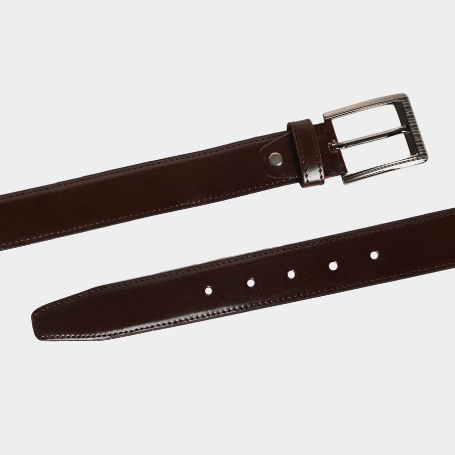 Men's Brown Polyurethane Formal Belt, , large image number null