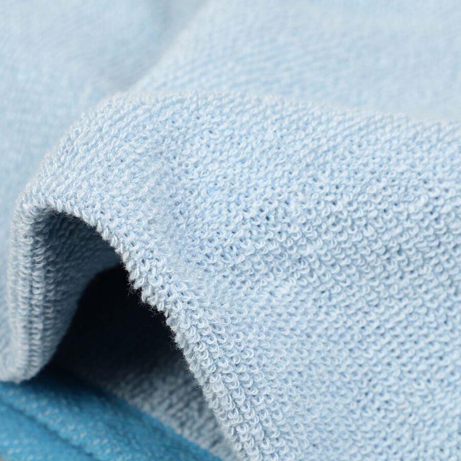400 GSM Blue Microfiber Bath Towel, , large image number null