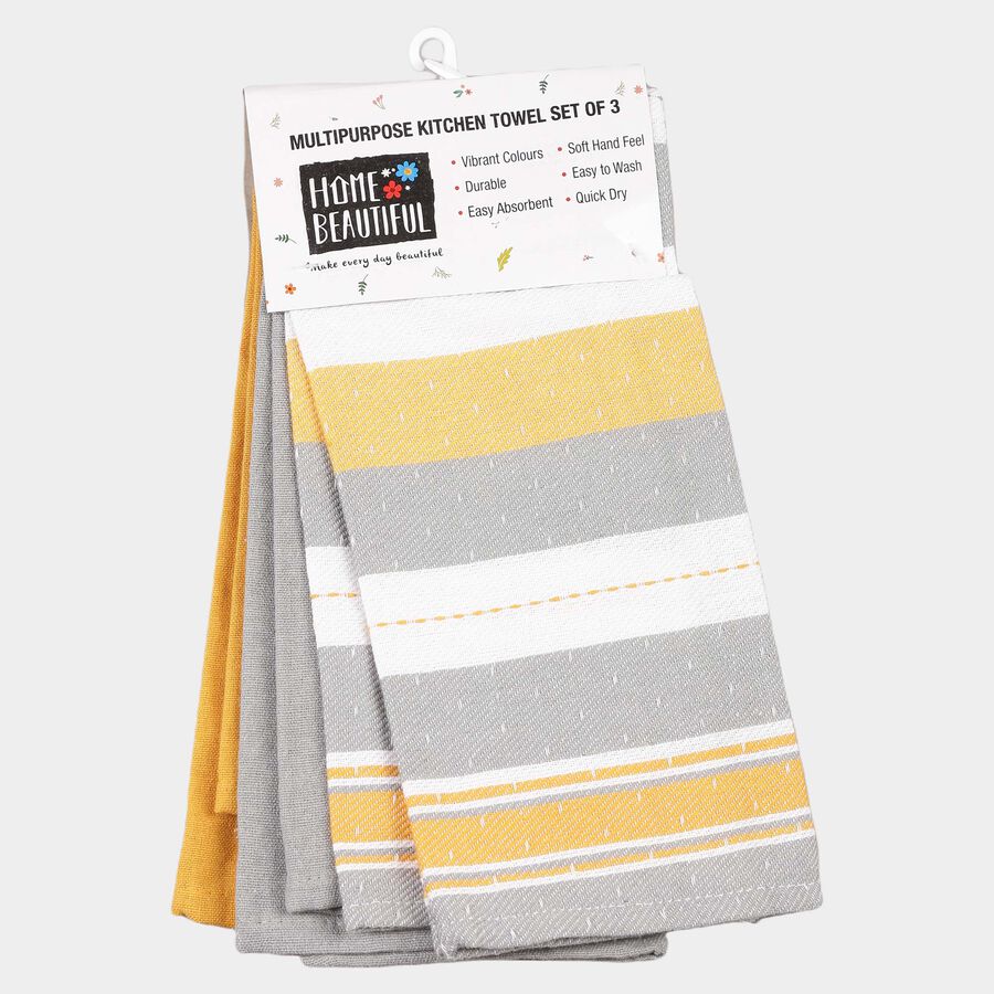 Set Of 3 Cotton Kitchen Napkin, , large image number null