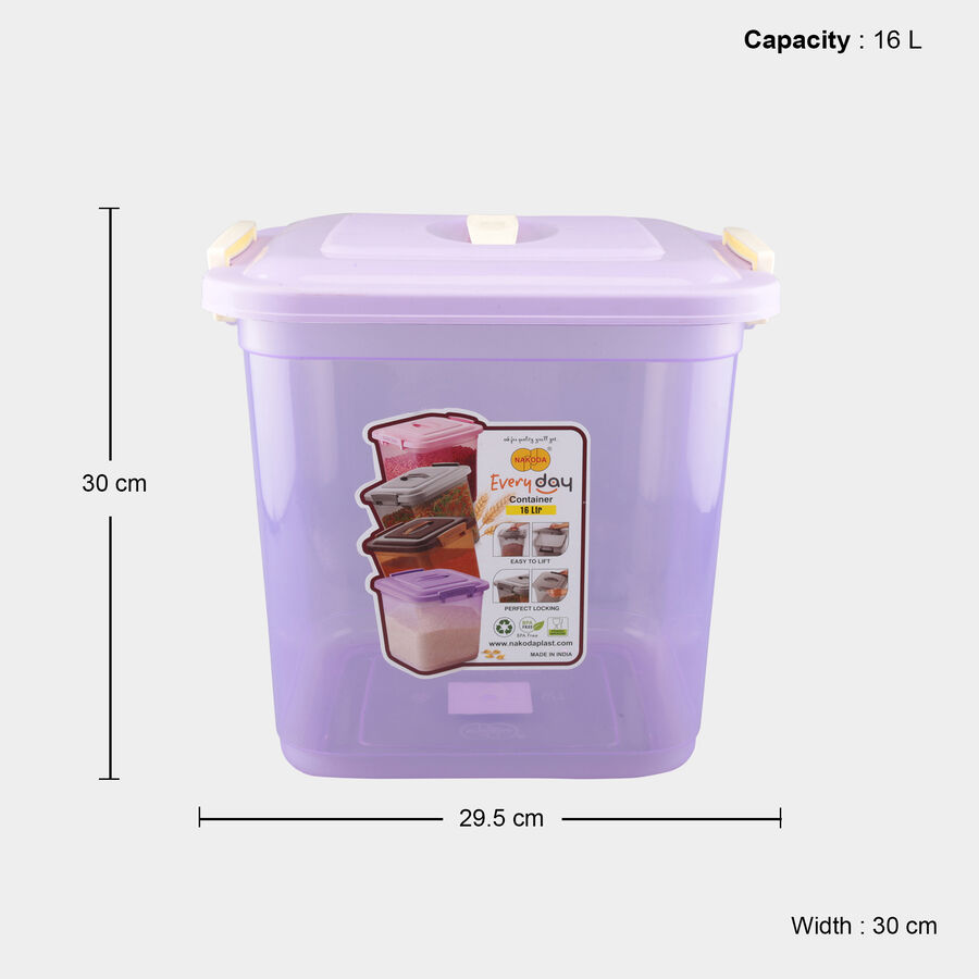 16L Plastic Container, , large