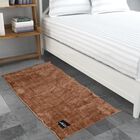 Anti-SKId Brown Polyester Bedside Runner, , small image number null