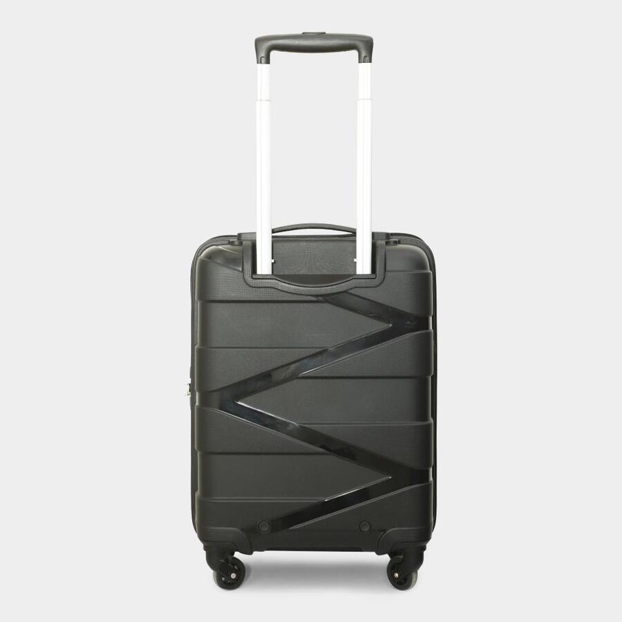 4-Wheel Black Polypropylene Hard Case Trolley, Small, , large image number null