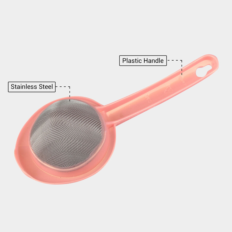 Stainless Steel Tea Strainer With Plastic Handle, , large image number null