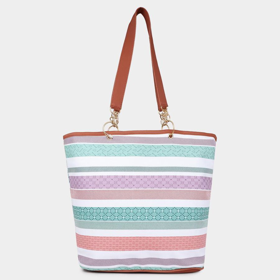 Women's Multicolour Polyurethane Tote Bag, , large image number null