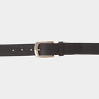 Men's Black Leather Casual Belt, , small image number null