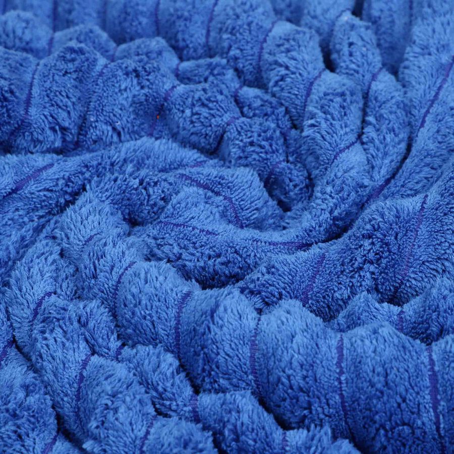330 GSM Blue Microfiber Bath Towel, , large image number null