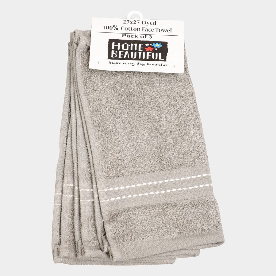 380 GSM Grey Cotton Face Towel, , large image number null