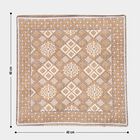 Beige Polyester Cushion Cover, , small image number null