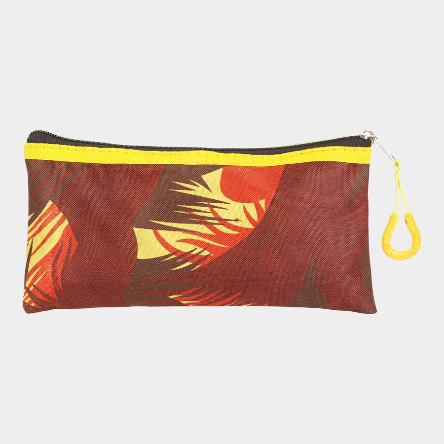 1 Pc. Fabric Pencil Pouch - Colour/Design May Vary, , large image number null