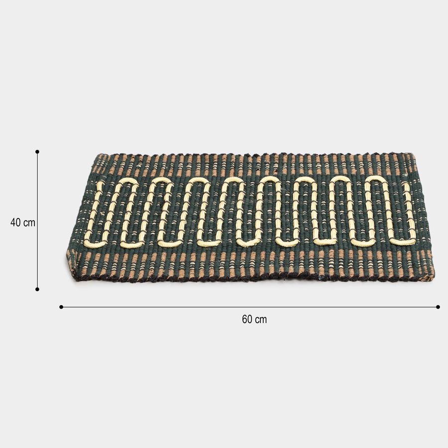 Green Polyester Door Mat, , large image number null