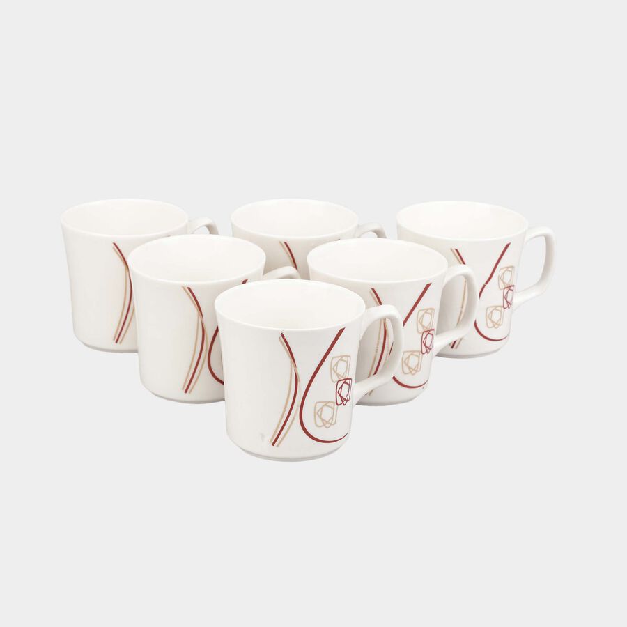 160 ml Bone China Mug, Set of 6, , large image number null