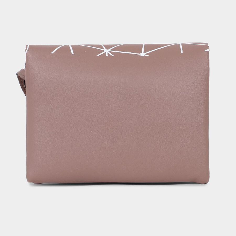 Women's Tan Polyurethane Sling Bag, , large image number null
