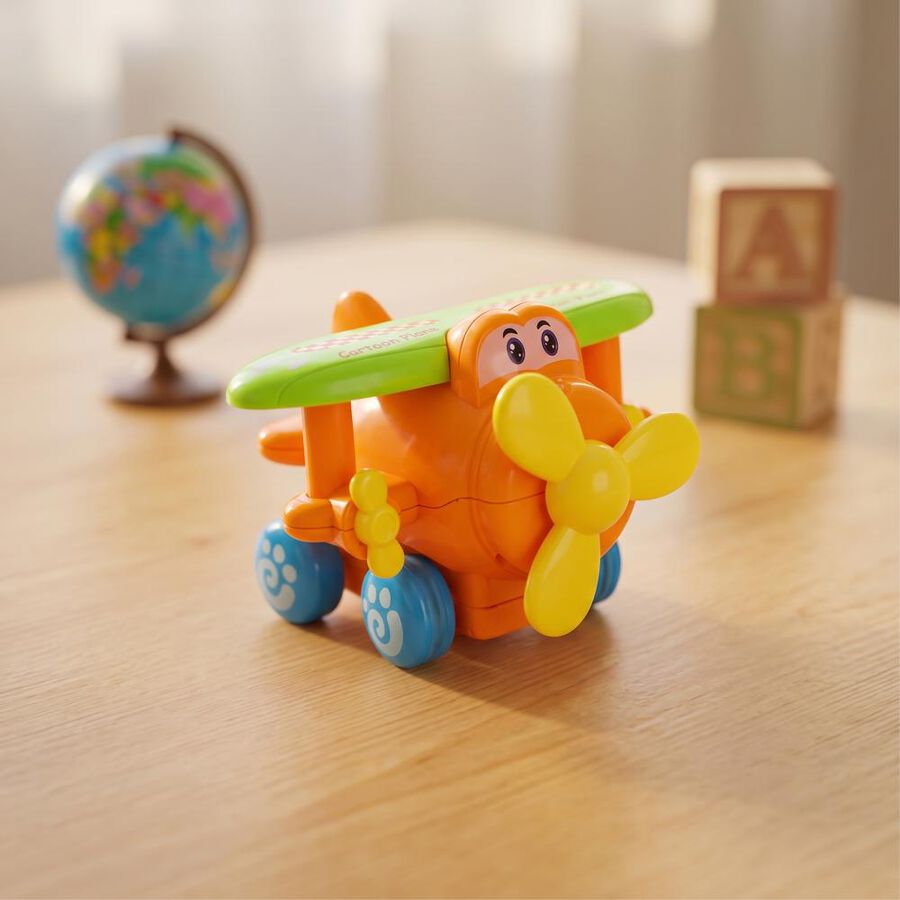 Kid's Orange Plastic Plane, , large
