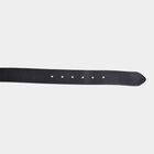 Men's Black Leather Casual Belt, , small image number null