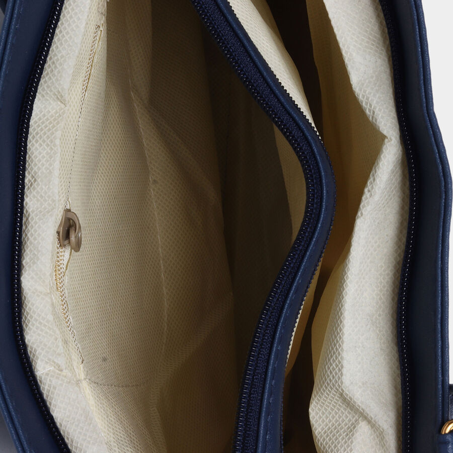 Women Embellished Blue Handbag, , large image number null