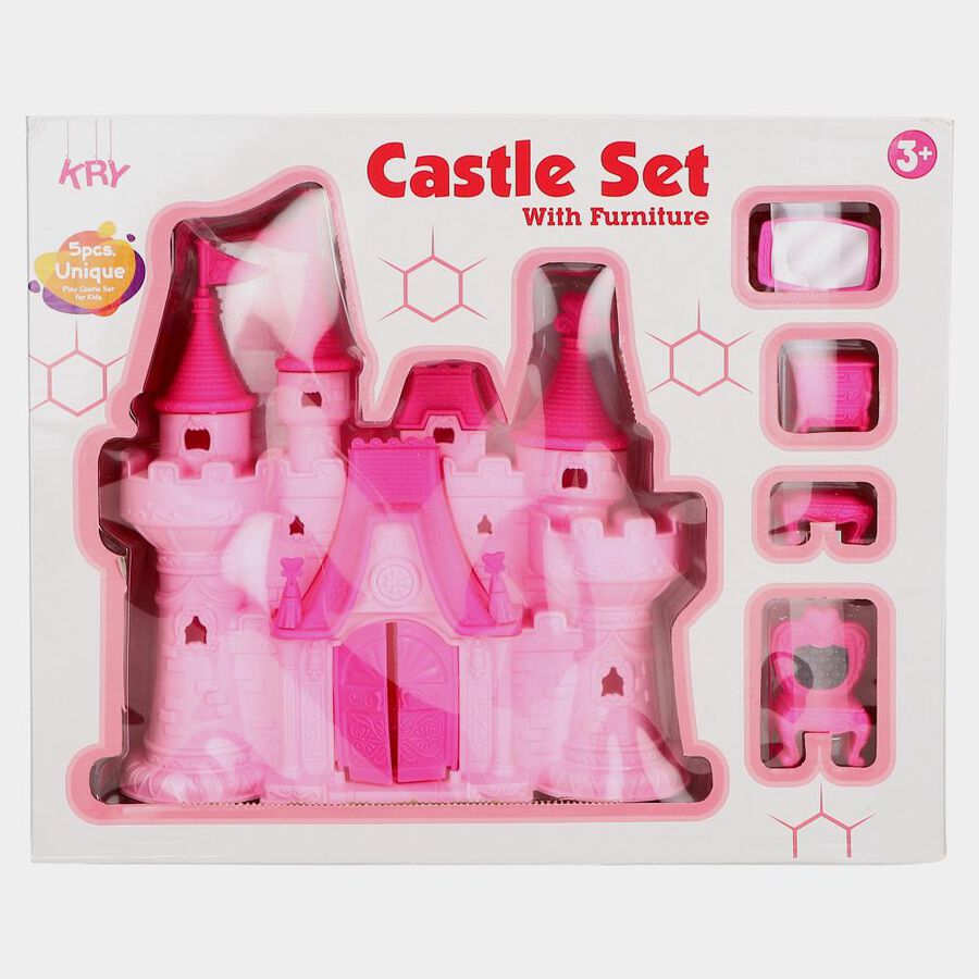 Kid's Light Pink Plastic Doll House, , large