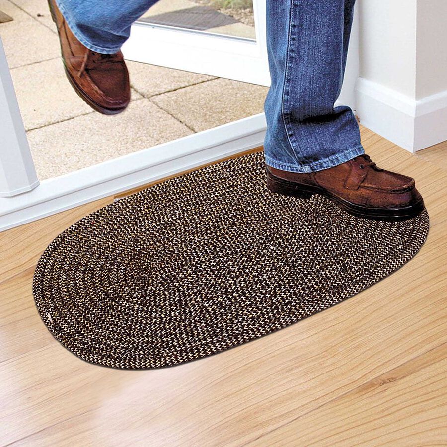 Brown Polyester Door Mat, , large image number null