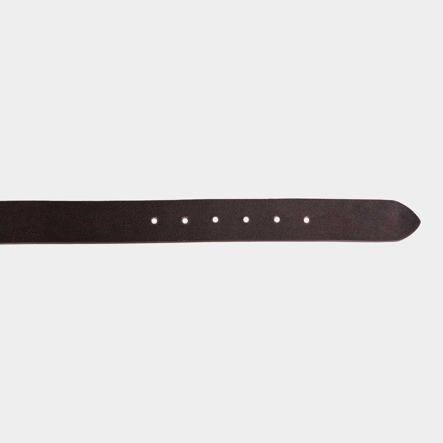 Men's Brown Leather Casual Belt, , large image number null