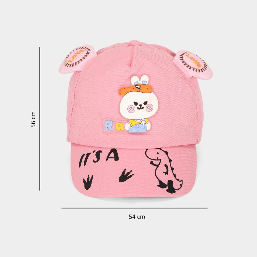 Kid's Pink Fabric Caps, , large