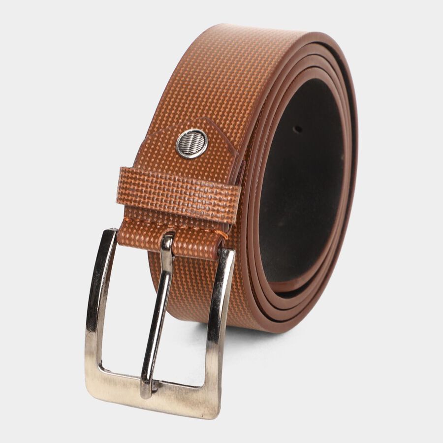 Men's Brown Polyurethane Casual Belt, , large image number null
