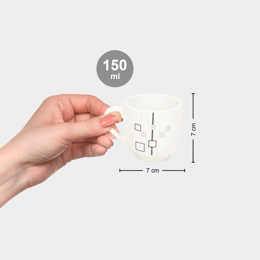 Bone China Mug, 150 ml, Set of 6, , large image number null