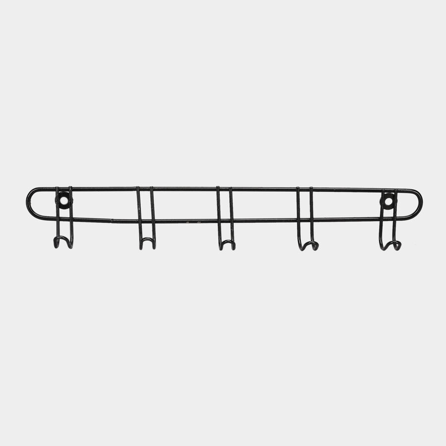 Mild Steel Wall Hanger with 5 Hooks, , large image number null
