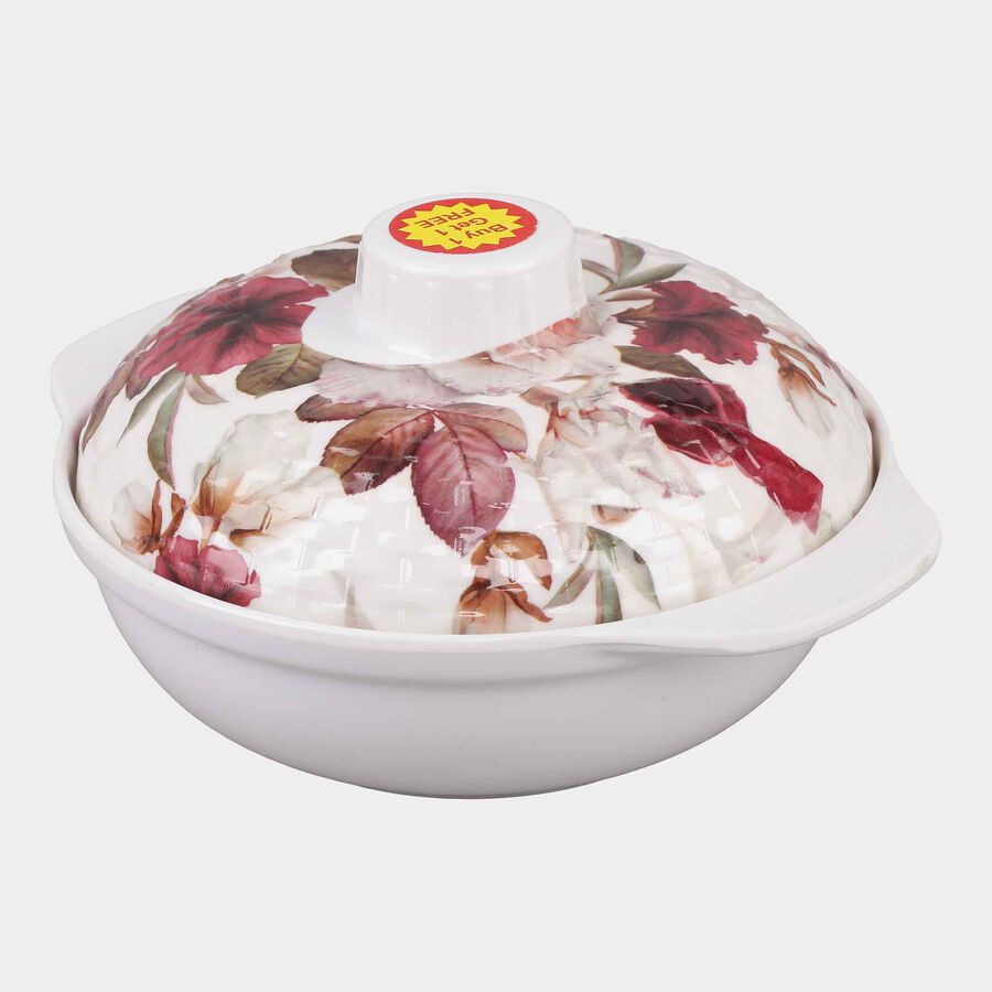 Melamine Serving Bowl With Lid, , large image number null