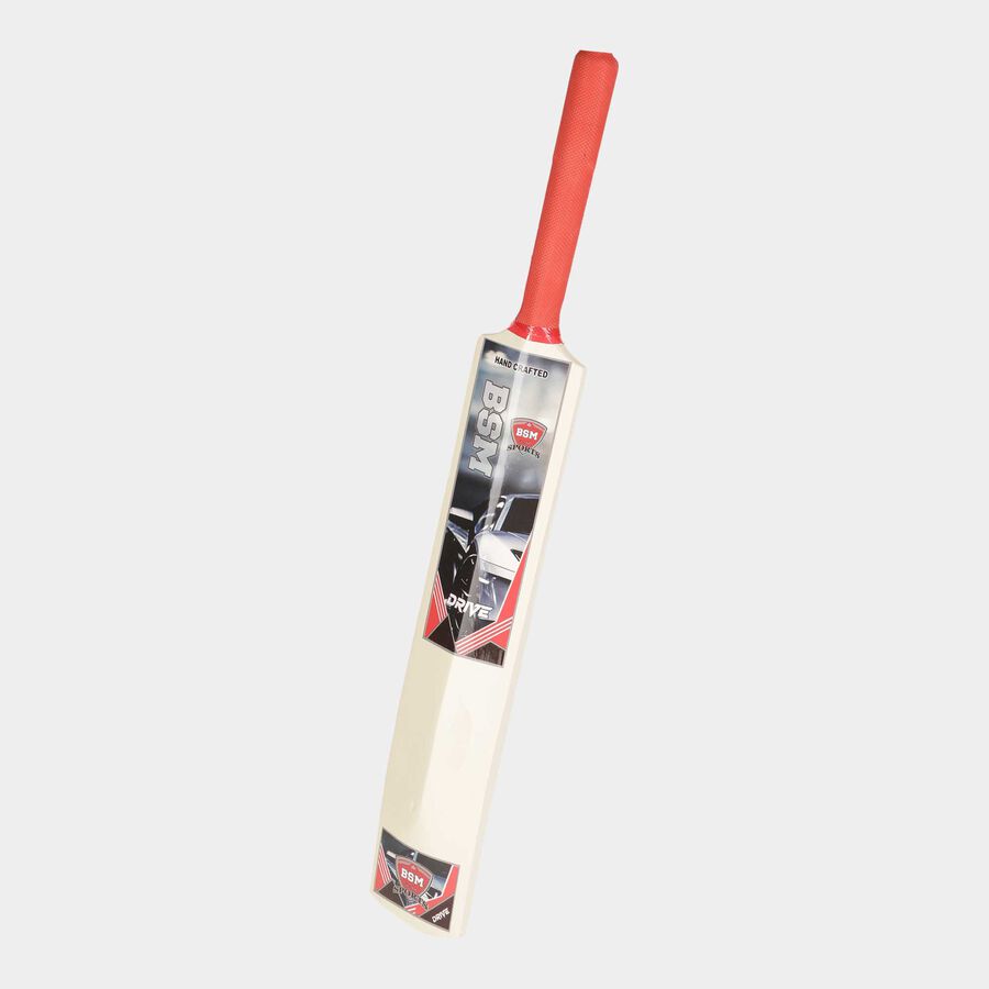 Clear Wood Cricket Bat, 686 mm X 96 mm X 32 mm - Colour/Design May Vary, , large image number null