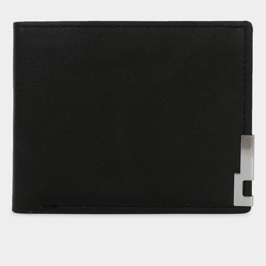Men PU Black Wallet, , large image number null