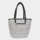 Women's White Polyurethane Tote Bag, , small image number null