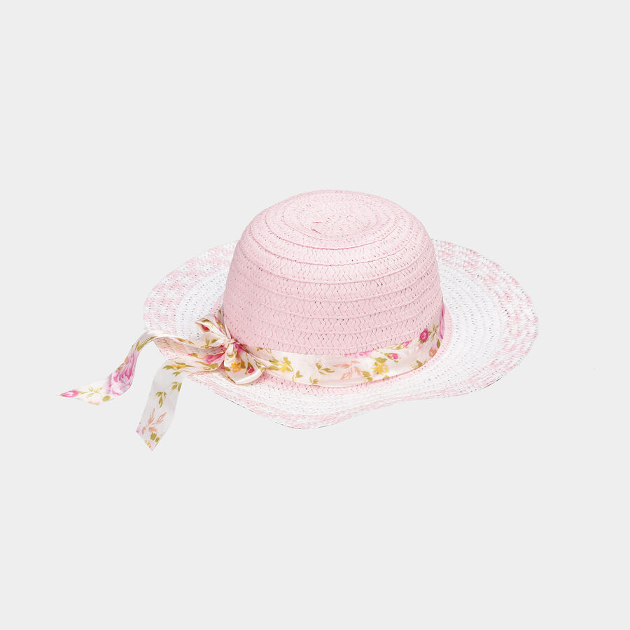 Kid's Pink Straw Hat, , large image number null