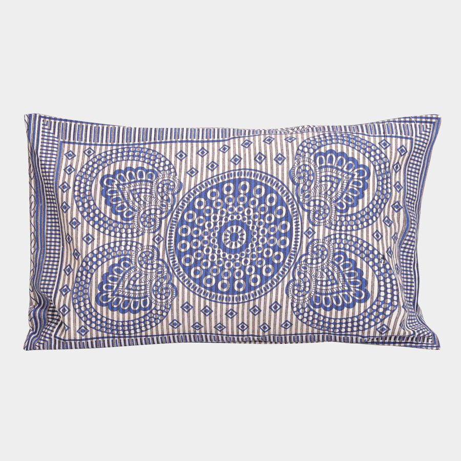 Blue Cotton Pillow Cover, , large image number null