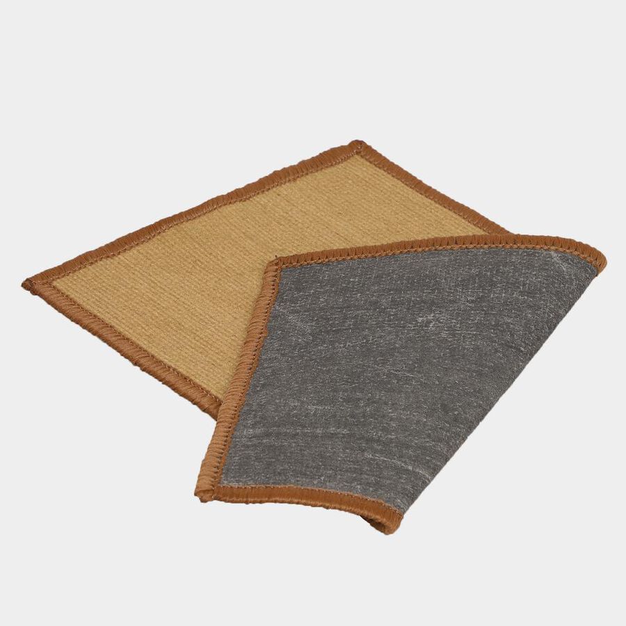 Beige Polyester Cotton Door Mat, , large image number null