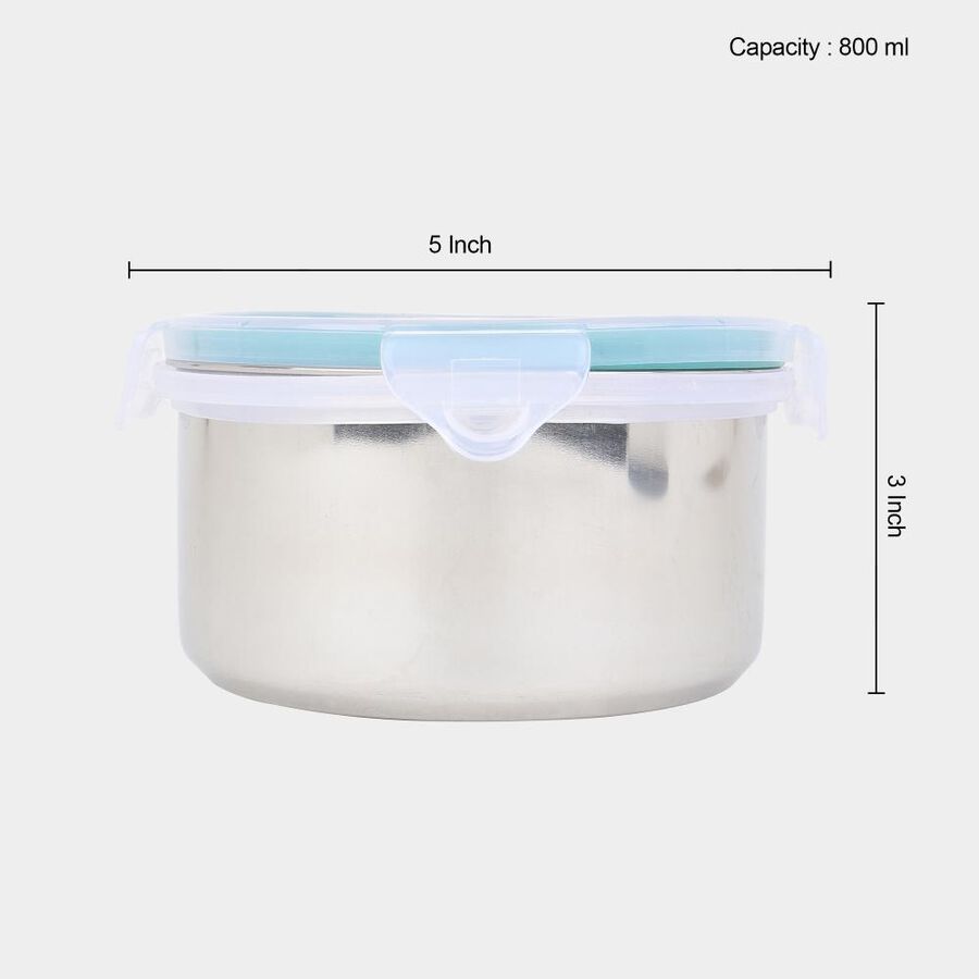 800 ml Lock & Seal Air-Tight Steel Container, , large image number null
