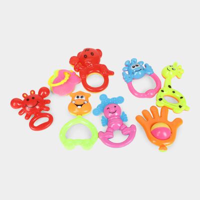 Baby Rattles, Set of 8(Colour/Design May Vary)