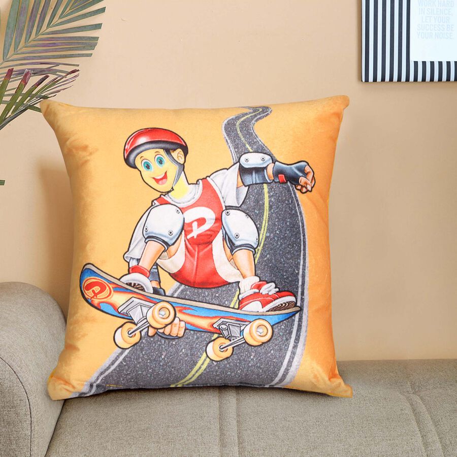 Yellow Microfiber Cushion, , large image number null