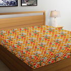 120 GSM Yellow Polyester Double Bedsheet, , small image number null