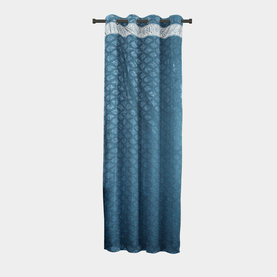 9 ft. Blue Polyester Curtain, , large image number null