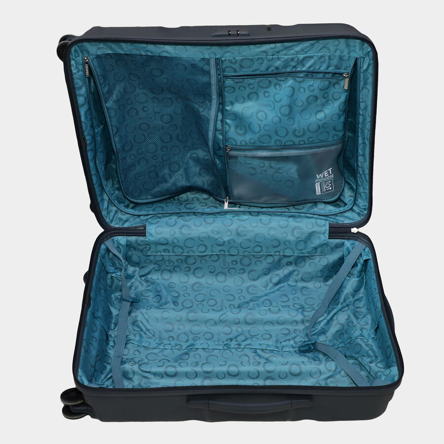 8-Wheel Grey Polypropylene Hard Case Trolley, Medium, , large image number null