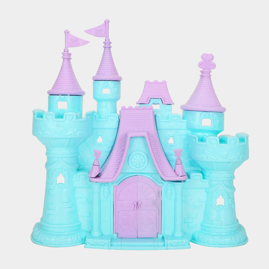 Kid's Light Blue Plastic Doll House, , large