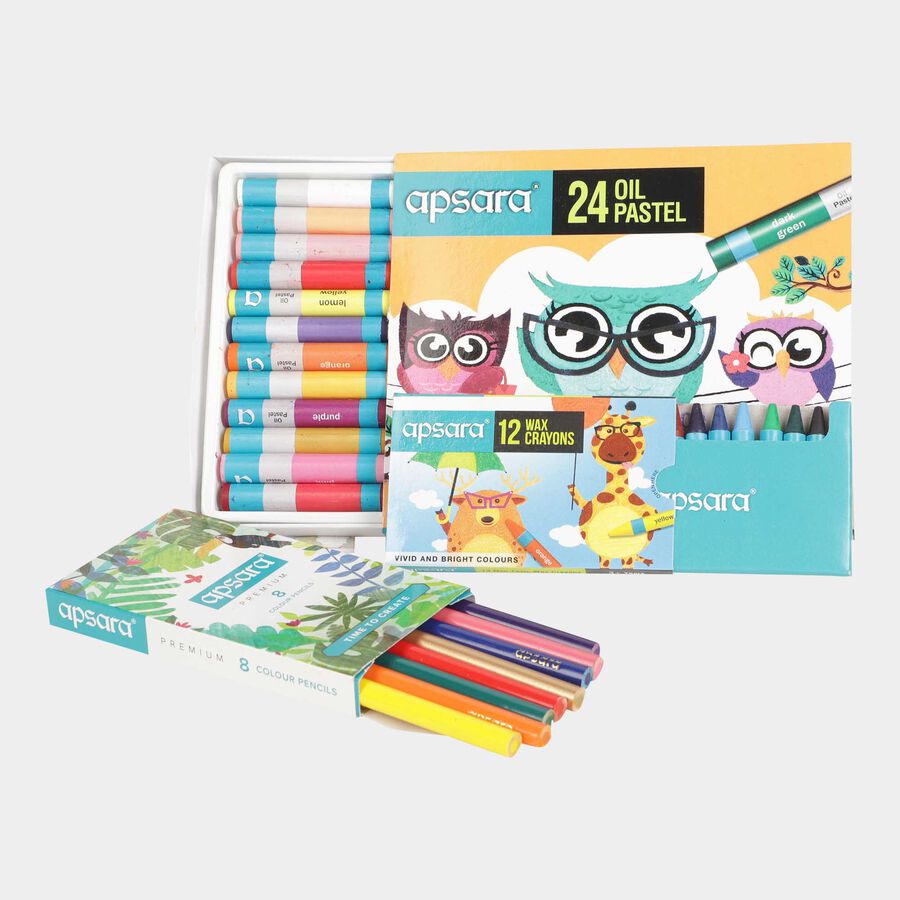 Assorted Stationery Kit, 30.5 cm X 27 cm X 8.5 cm - Colour/Design May Vary, , large image number null
