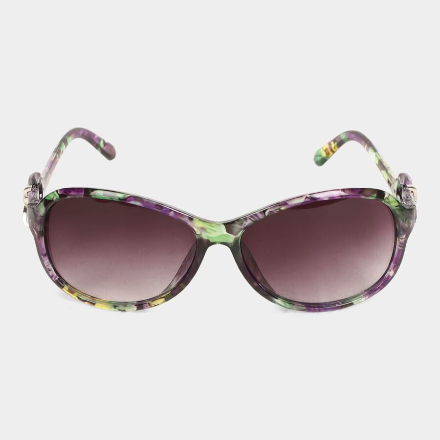 Women's Plastic Gradient Round Sunglasses, , large image number null