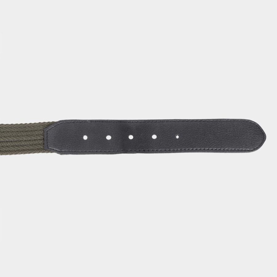 Men's Dark Green Canvas Casual Belt, , large image number null